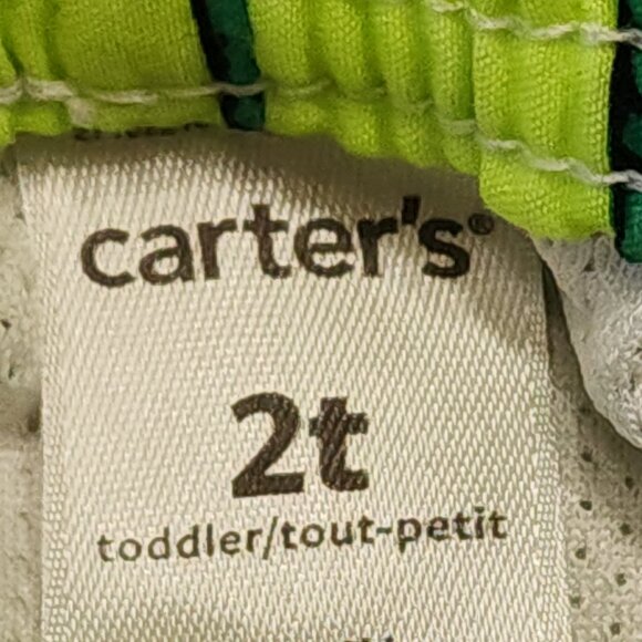 Carter's Green Later Gator Alligator Toddler Boy Swim Trunks Size 2T - Picture 5 of 5